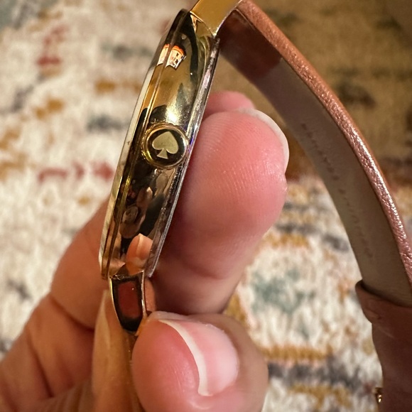 Kate Spade Monterey Mother of Pearl Dial Brown Leather Band Ladies Watch KSW1050 - Picture 3 of 8